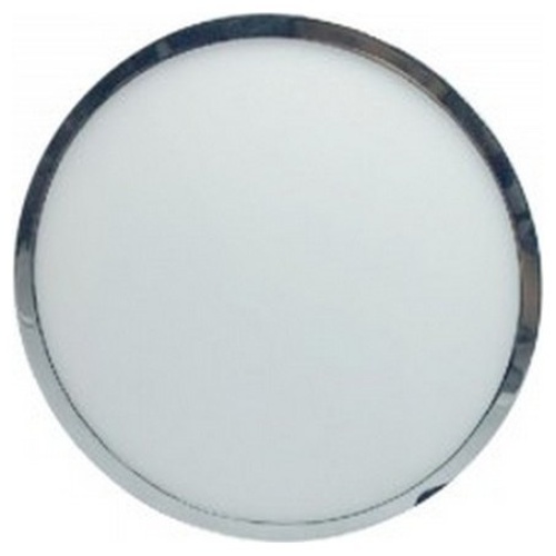 LED Εξωτερικό Πάνελ mini slim Χρώμιο 12W στρογγυλό Θερμό Λευκό 6364