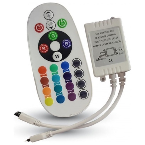LED RGB V-TAC controller με dimmer υπερύθρων 24 κουμπιά 3625