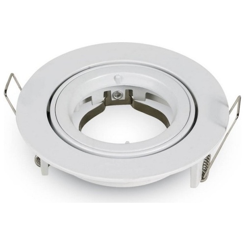 V-TAC Βάση Σποτ Χωνευτό Λευκό για τρύπα 85mm 3645