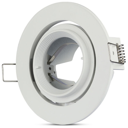Χωνευτό φωτιστικό Spot GU10 Στρογγυλό Αλουμίνιο Zoom Fitting λευκό 3689