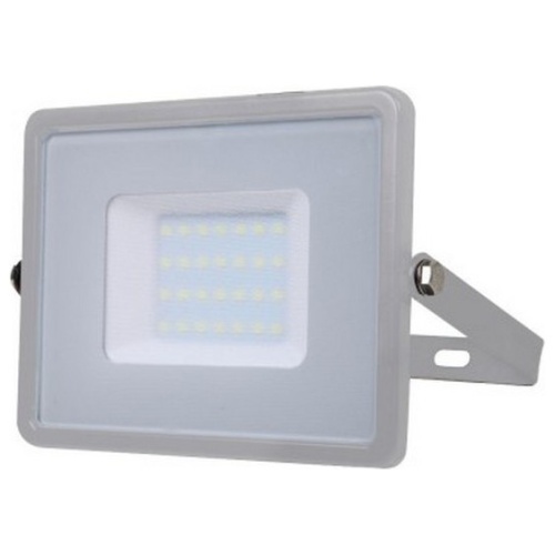 V-TAC LED Προβολέας SAMSUNG CHIP SMD 30W Σώμα Γκρι Θερμό Λευκό  Α++ 5 Χρονια Εγγύηση