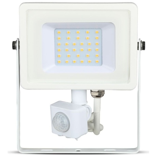 LED Προβολέας 30W slim SMD SAMSUNG CHIP με Ανιχνευτή Κίνησης IP65 Λευκός Θερμό Λευκό 5 Χρόνια Εγγύηση 457