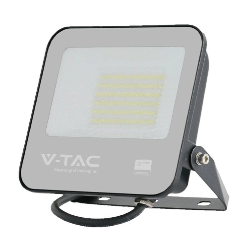 V-TAC PRO SMD LED προβολέας Samsung Chip 50W καλώδιο 1m μαύρο χρώμα 4000K IP65 - SKU 23688