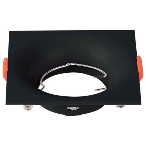 GU10-FITTING SQUARE-BLACK 88x88x40mm