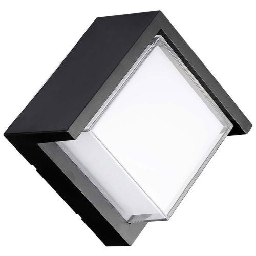V-TAC Εξωτερικό Επιτοίχιο Φωτιστικό 12W 230V 1160lm 120° IP65 Τετράγωνο Μαύρο Σώμα Φυσικό Λευκό 218540