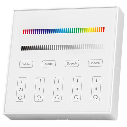 V-TAC Επιτοίχιο Controller Αφής WiFi 4 Ζωνών για Ταινίες LED RGB+W Άσπρο 2917