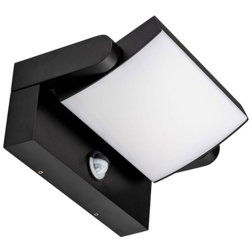 V-TAC Επιτοίχιο Φωτιστικό-Απλίκα LED 17W 230V 350° 2520lm IP65 με Αισθητήρα Κίνησης Φυσικό Λευκό Μαύρο 2941