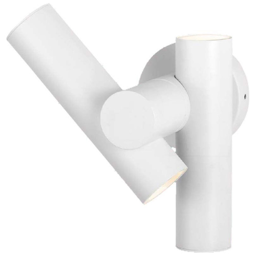 V-TAC Επιτοίχιο Φωτιστικό Κήπου Διπλό Σποτ LED 6W 620lm 90° IP44 Φυσικό Λευκό Άσπρο Σώμα 23050