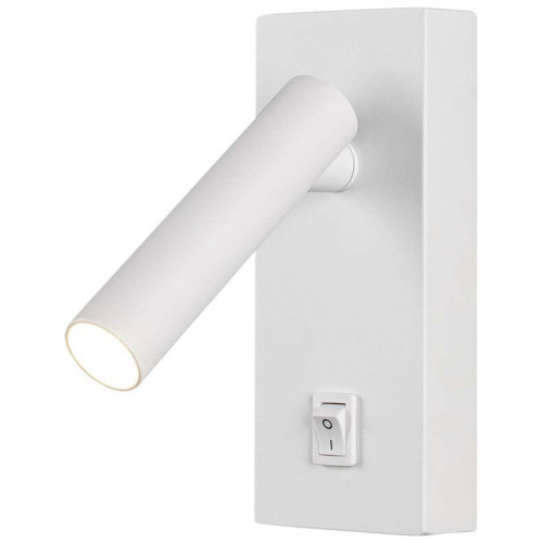 V-TAC Επιτοίχιο Φωτιστικό Σποτ Κομοδίνου LED 2W 150lm 38° IP20 με Διακόπτη Φυσικό Λευκό Άσπρο Σώμα 10289