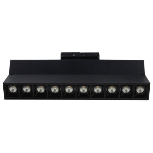 Φωτιστικό 10πλό Ράγας V-TAC Track Light 25W LED 30° 230V Μαύρο SAMSUNG Chip Θερμό Λευκό 20006