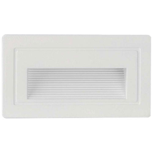 V-TAC Φωτιστικό για Σκαλοπάτια LED – Step Light LED 3W 230V 180lm 270° IP65 Ορθογώνιο Ζεστό Λευκό Άσπρο Σώμα 10378