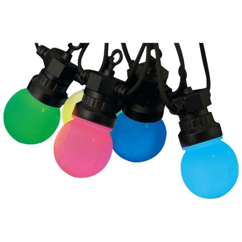 V-TAC Φωτιστικό Γιρλάντα RGB 13m 7.5W 30lm 270° με 15 Λάμπες G50 (0.5Wx15) Αδιάβροχο IP44 23159