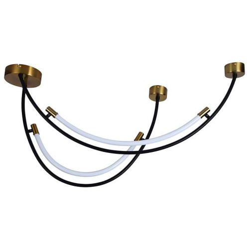 V-TAC Φωτιστικό Κρεμαστό LED 20W 230V 2500lm 120° IP20 Ζεστό Λευκό Μαύρο με Ορειχάλκινο Σώμα 10087
