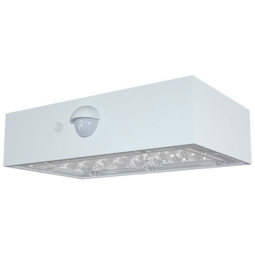 V-TAC Ηλιακό Επιτοίχιο Φωτιστικό Κήπου LED BRICK Up-Down 3W 350lm IP65 με Αισθητήρα Κίνησης PIR Ζεστό+Φυσικό Λευκό Άσπρο Σώμα 10306