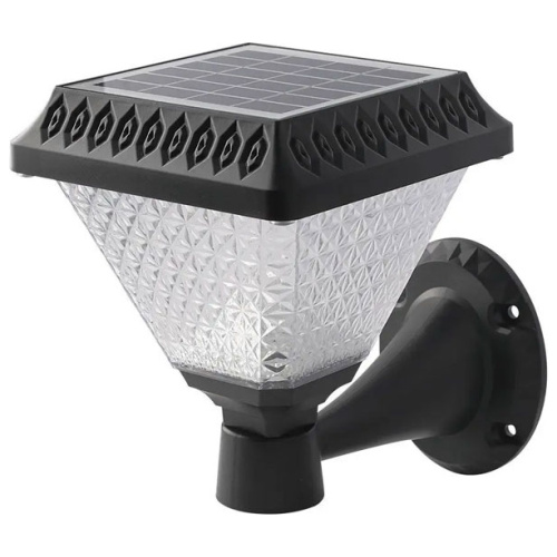 V-TAC Ηλιακό Φωτιστικό Κήπου LED 0.8W 75lm 90° Τετράγωνο IP44 Επιτοίχιο CCT 3σε1 Ζεστό+Φυσικό+Ψυχρό Λευκό Μαύρο Σώμα 93578