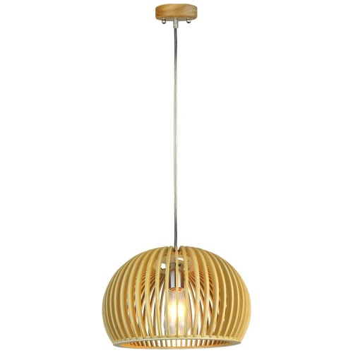 Κρεμαστό Φωτιστικό Ξύλινο V-TAC  D330 x H220mm και ντουί E27 40531