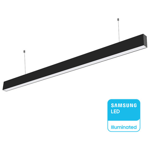 V-TAC Κρεμαστό Γραμμικό Φωτιστικό LED 40W 3270lm 120° IP20 230V Samsung Chip Ψυχρό Λευκό Mαύρο Σώμα 21600