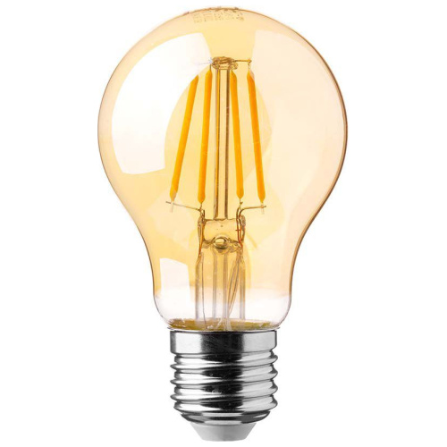 V-TAC Λάμπα LED E27 A60 Filament 12W θερμό λευκό 2200K γυαλί amber 110lm/W SKU: 217457