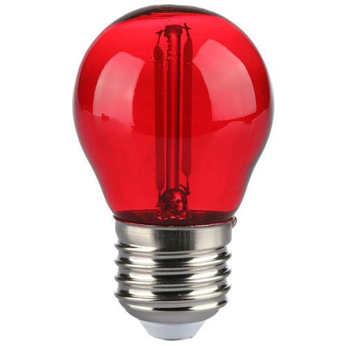 V-TAC Λάμπα LED Filament E27 G45 2W 230V 60lm 300° IP20 Κόκκινο 217413