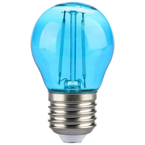 V-TAC Λάμπα LED Filament E27 G45 2W 230V 60lm 300° IP20 Μπλε 217412