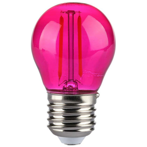 V-TAC Λάμπα LED Filament E27 G45 2W 230V 60lm 300° IP20 Ροζ 217410