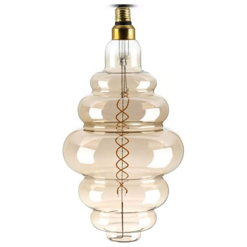 V-TAC Λάμπα Led Filament E27 S200 8W 230V 350lm 340° με Διπλό Σπείρωμα Ζεστό Λευκό IP20 Dimmable 217465