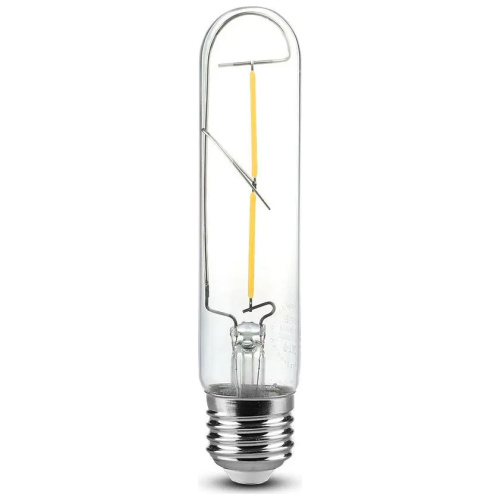 V-TAC Λάμπα Led Filament E27 T30 2W 230V 200lm 300° Ζεστό Λευκό Διάφανο Γυαλί IP20 217251
