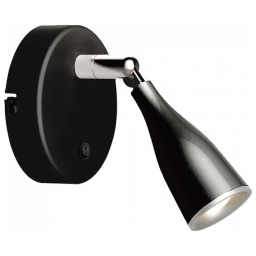 LED Φωτιστικό Σποτ Τοίχου -Οροφής Μονό 4.5W με Διακόπτη Μαύρο Φως Ημέρας  8678