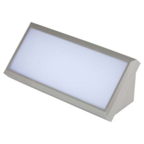 V-TAC LED αδιάβροχη απλίκα 12W γωνία IP65 6400K ψυχρό λευκό με γκρι σώμα SKU: 218235