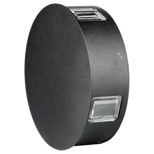 V-TAC LED απλίκα 4W στρογγυλή αρχιτεκτονικού φωτισμού 3000K θερμό λευκό με μαύρο σώμα SKU: 218215