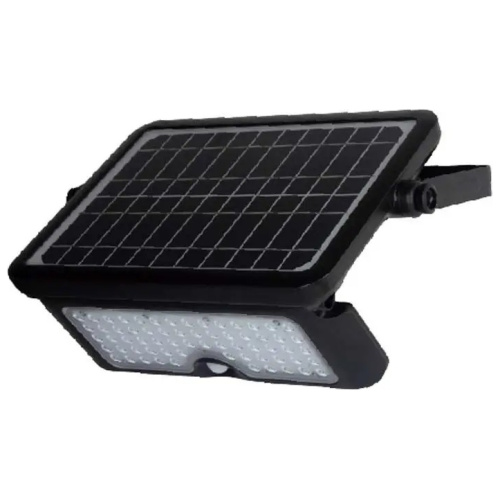 V-TAC Προβολέας LED ηλιακός 10W φυσικό λευκό 4000K μαύρο σώμα με ανιχνευτή 9869