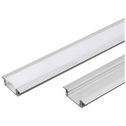 V-TAC Προφίλ Αλουμινίου για Ταινίες LED Χωνευτό 2000×24.7x7mm Ασημί 10320