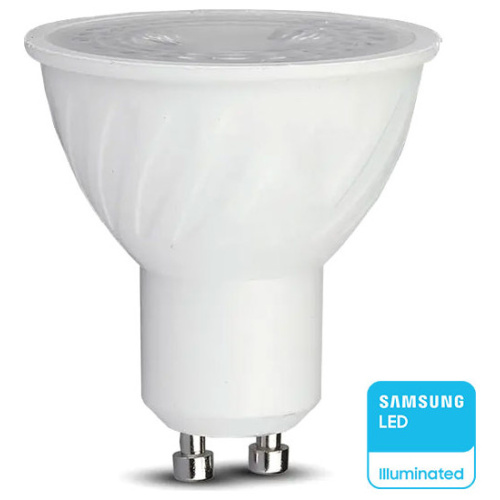 V-TAC Σποτ LED GU10 6W 230V 445lm 38° IP20 Samsung Chip Φυσικό Λευκό 21166