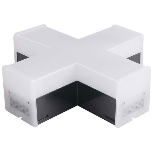 V-TAC Σύνδεσμος X LED για Γραμμικό Φωτιστικό 12W 230V 1200lm 120° Ψυχρό Λευκό Mαύρο Σώμα 10141