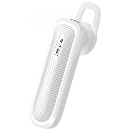 V-TAC Bluetooth Handsfree για κινητό τηλέφωνο 70mAh Λευκό 7701