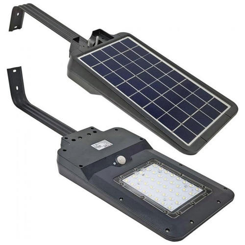 V-TAC LED Ηλιακό Φωτιστικό Δρόμου 15W Μαύρο με Ανιχνευτή κίνησης Ψυχρό Λευκό 8548