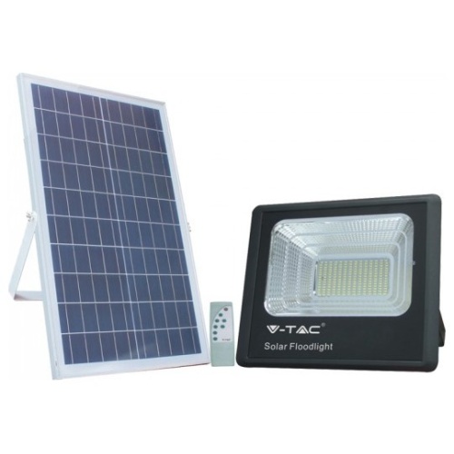 V-TAC LED Ηλιακός Προβολέας 150W 3100lm Μαύρος 4000K 120° 20000mAh Φως Ημέρας 8577
