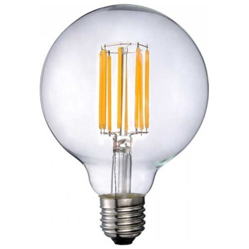 V-TAC LED Λάμπα Filament Ε27 (G95) 18W High Loumens 2520Lm Σφαιρική Διάφανη Θερμό Λευκό 2803
