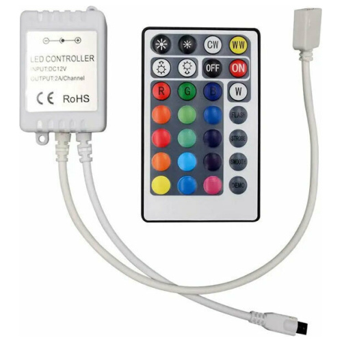 V-TAC Controller-Dimmer DC 12V/120W – 24V/240W για RGB+CCT Ταινίες LED με Τηλεχειριστήριο 2899