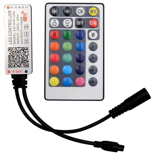 V-TAC Controller-Dimmer με WiFi DC 12V/120W – 24V/240W για RGB+CCT Ταινίες LED με Τηλεχειριστήριο 2900