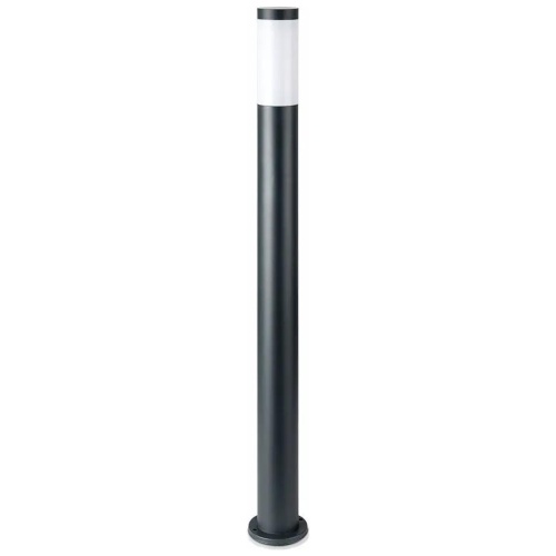 V-TAC Επιδαπέδιο Φωτιστικό Κήπου Κολωνάκι E27 110cm Στρογγυλό Αδιάβροχο IP44 Ανοξείδωτο Ατσάλι Γκρι Σώμα 8963