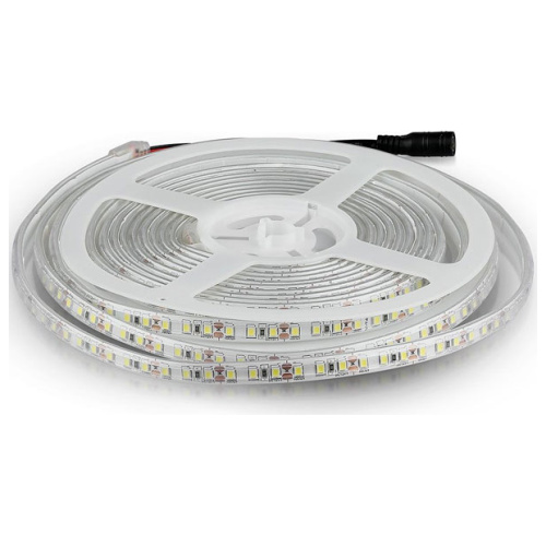 V-TAC Tαινία LED 8W 12V 120° 800lm Αδιάβροχη IP65 120 LEDs Θερμό Λευκό 212038 (5 μέτρα)