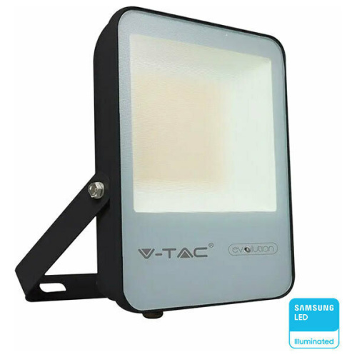 V-TAC Προβολέας LED Samsung chip 30W ψυχρό λευκό 6400K μαύρο σώμα 185lm/W Evolution 20450