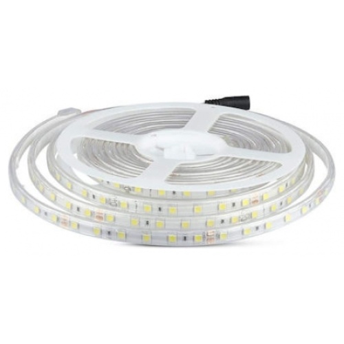 V-TAC Ταινία LED SMD 24V 10W 830lm/m 60LEDs/m 120° IP65 Φυσικό Λευκό 212563 (5 μέτρα)