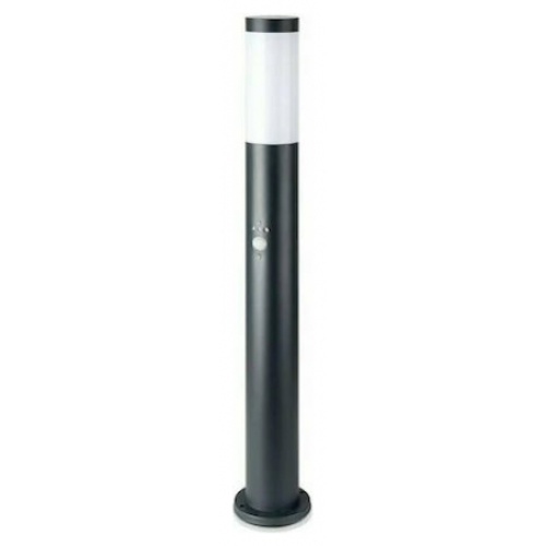 BOLLARD LAMP WITH WIR SENSOR & STAINLESS STEEL BODY-IP44-GREY