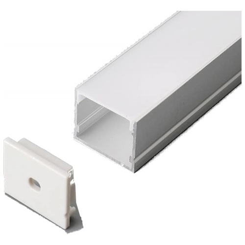 V-TAC Προφίλ αλουμινίου για ταινίες LED 2000 x 30 x 20mm MILKY 3371