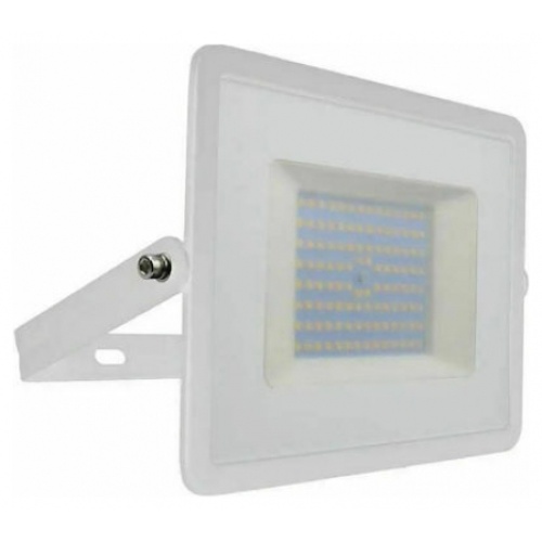 V-TAC Προβολέας LED SMD Slim 100W 8700lm 100° IP65 E-SERIES G2 Άσπρο Σώμα Ψυχρό Λευκό 215969