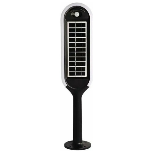 V-TAC Ηλιακό Φωτιστικό Κήπου LED SMD 2σε1 5W με Αισθητήρα Μέρας-Νύχτας και Κίνησης Αδιάβροχο IP65 400lm 120° Φυσικό Λευκό Μαύρο Σώμα 6665