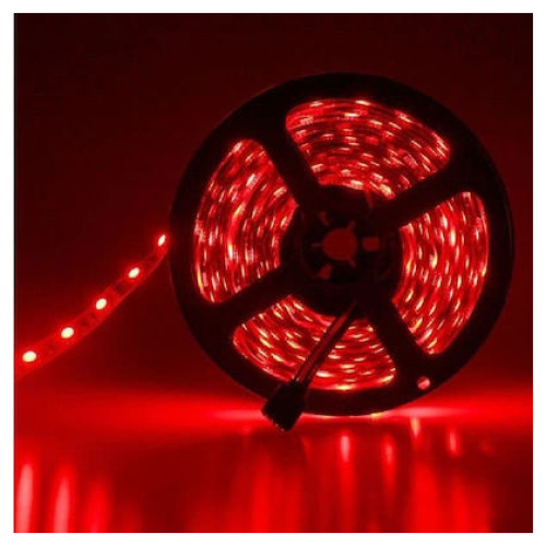 Ταινία LED 12V 5W 3528 SMD 60LEDs 120° 420lm IP65 Κόκκινο 212036 V-TAC (5 μέτρα)
