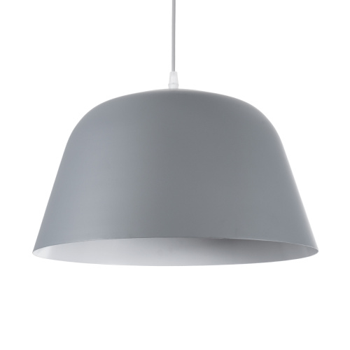 GLOBOSTAR® UPVALE 01282 Μοντέρνο Κρεμαστό Φωτιστικό Οροφής με Ντουί 1 x E27 AC 220-240V IP20 - Γκρί & Λευκό - Μ40 x Π40 x Υ24cm